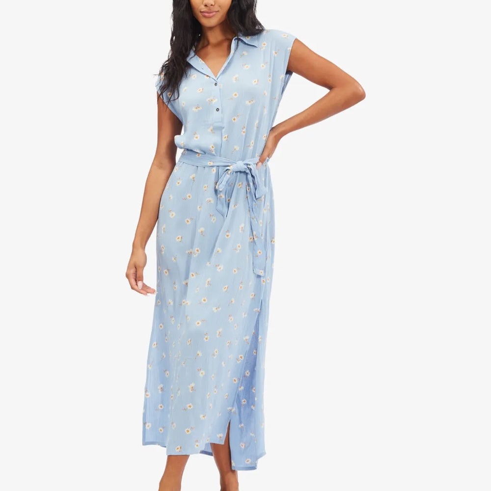NWT Billabong Lovely Ways Woven Dress - Sweet Blue